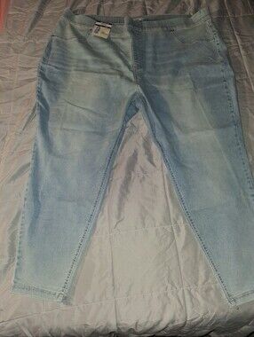 Terra & Sky Skinny High Rise Jegging - Lightwash -4X(28W-30W)